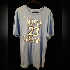 Jordon Mens North Carolina  Nike Tee Blue Xl